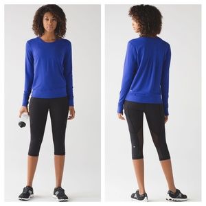 Lululemon Rush Hour Top in Sapphire Blue